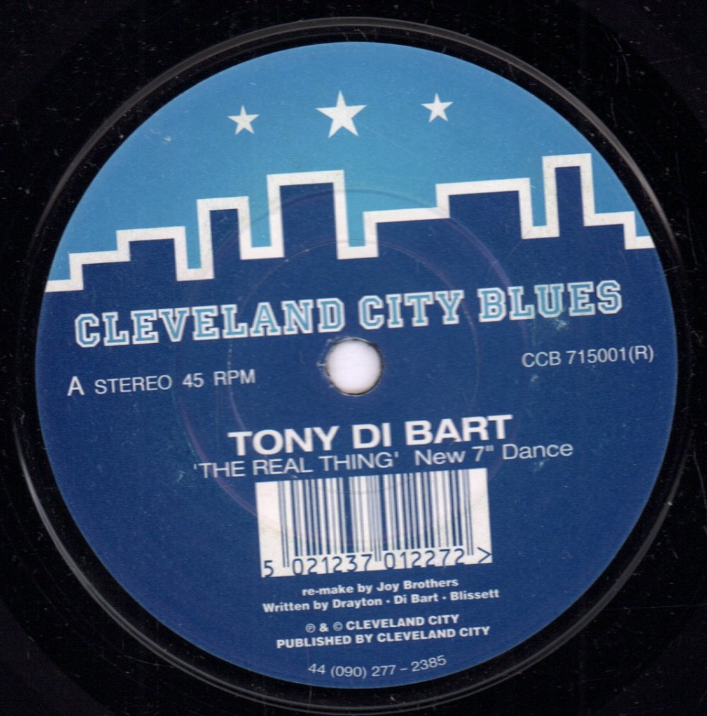 Tony Di Bart - Real Thing - 7 Inch