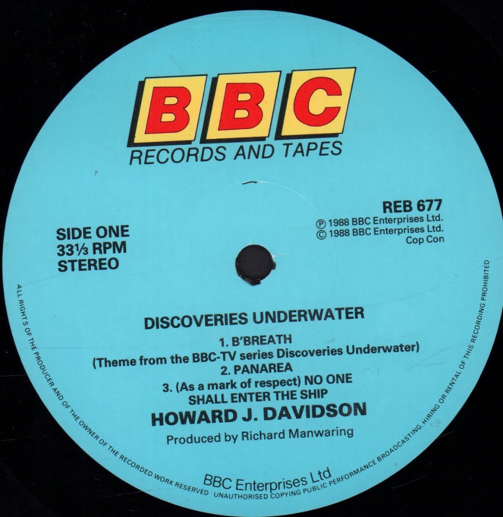 howard j davidson - Discoveries Underwater - Lp