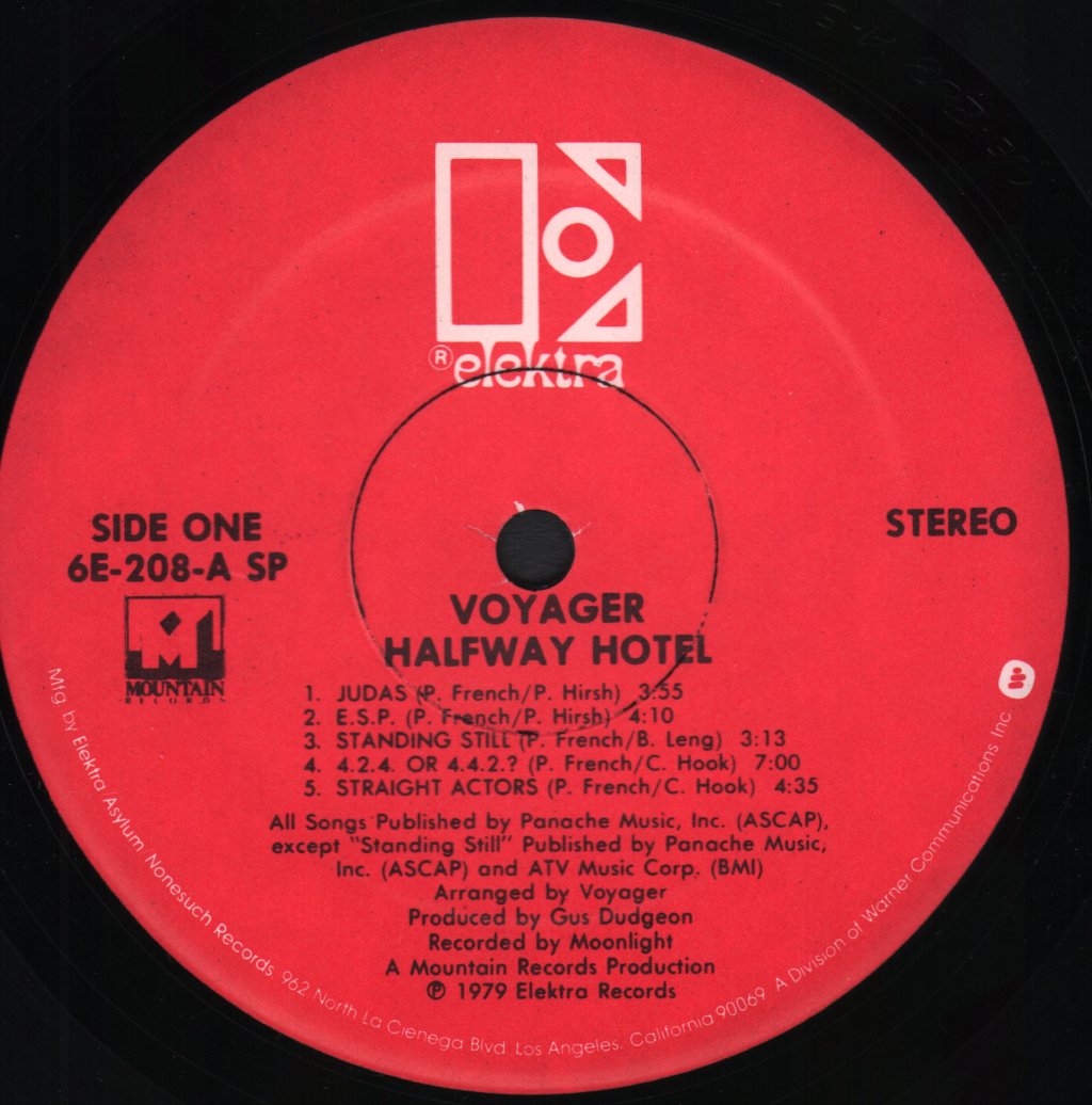 Voyager (Pop/Rock Group) - Halfway Hotel - Lp