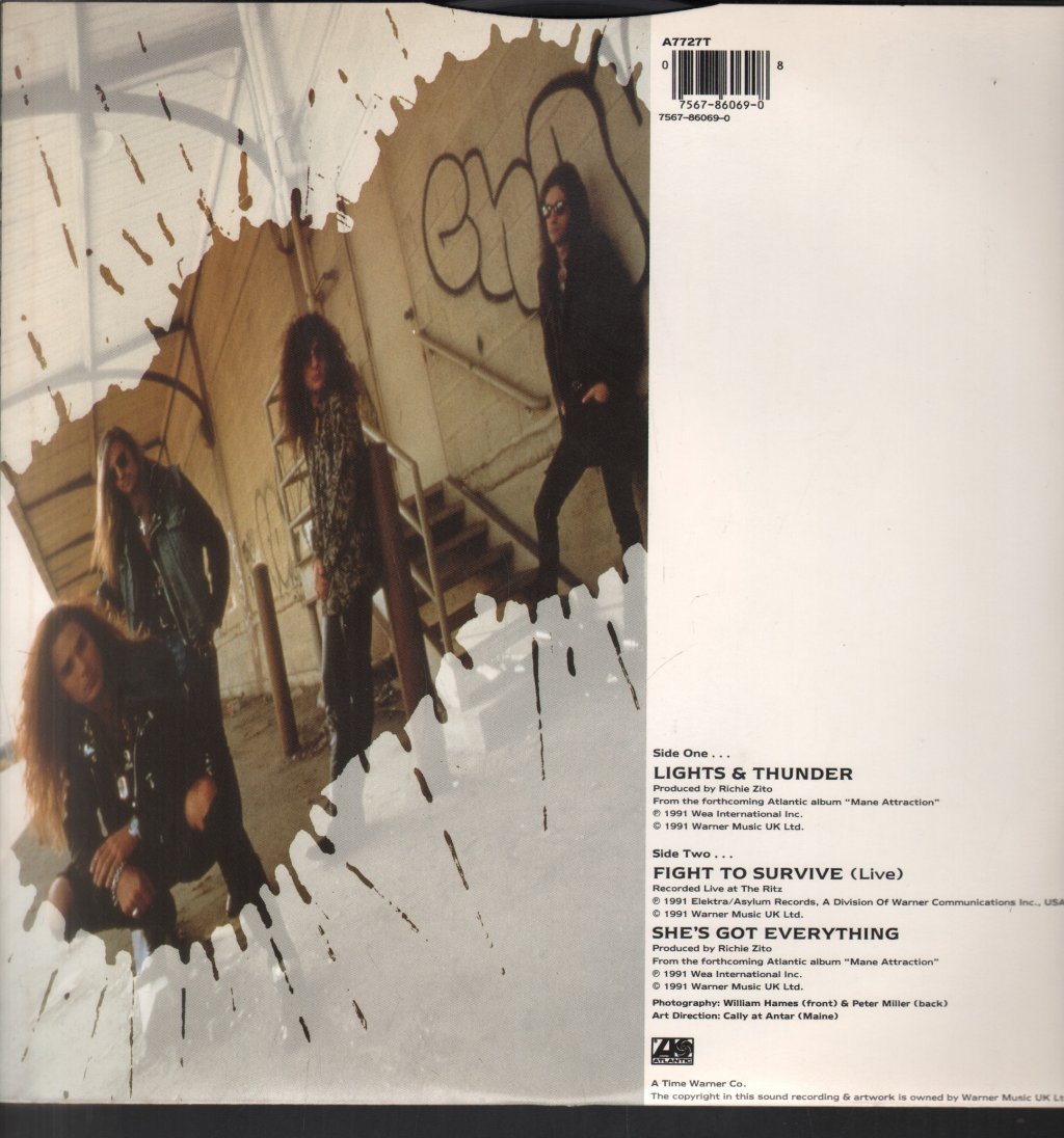 White Lion - Lights And Thunder - 12 Inch