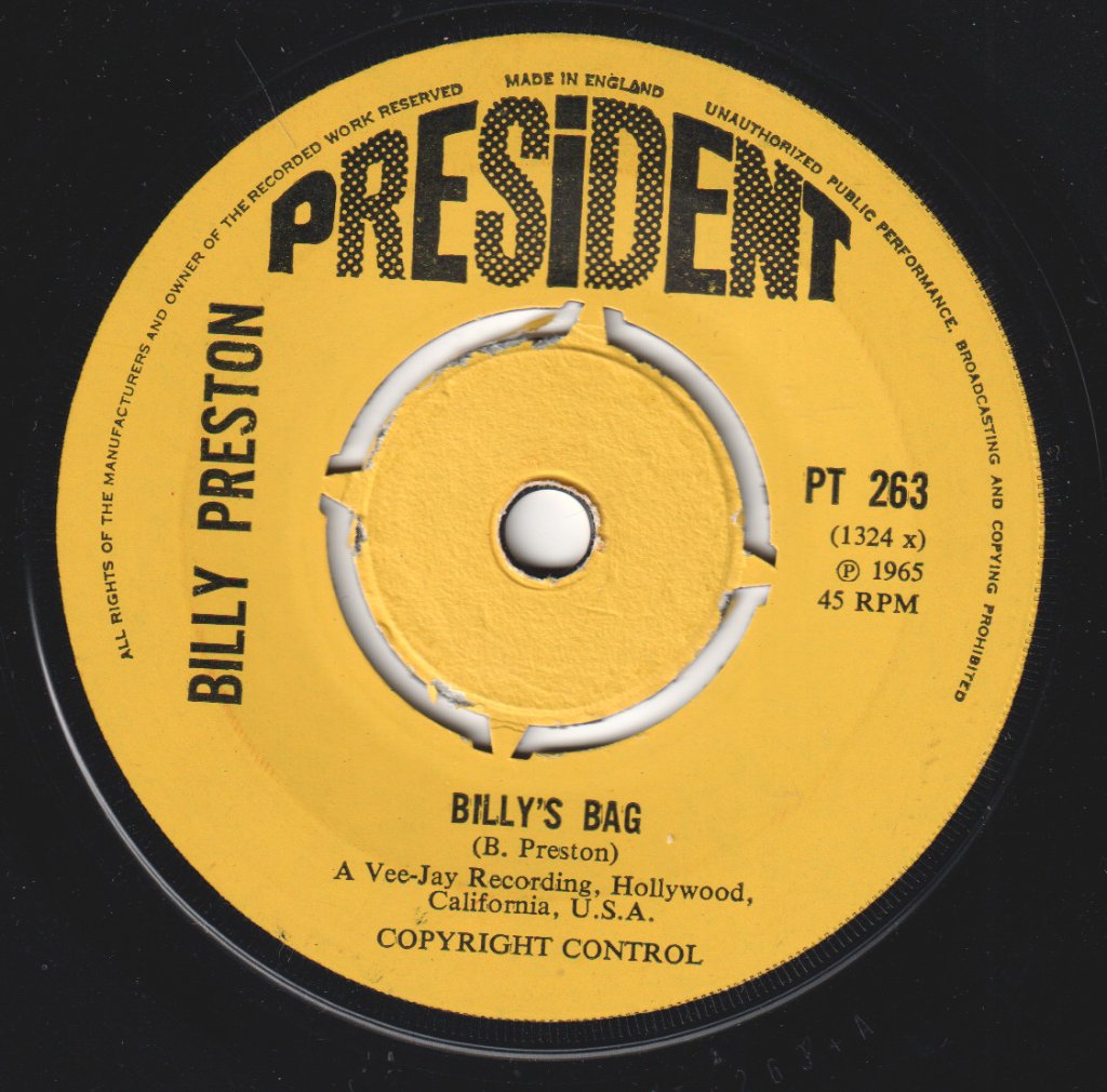 Billy Preston - Billy's Bag - 7 Inch