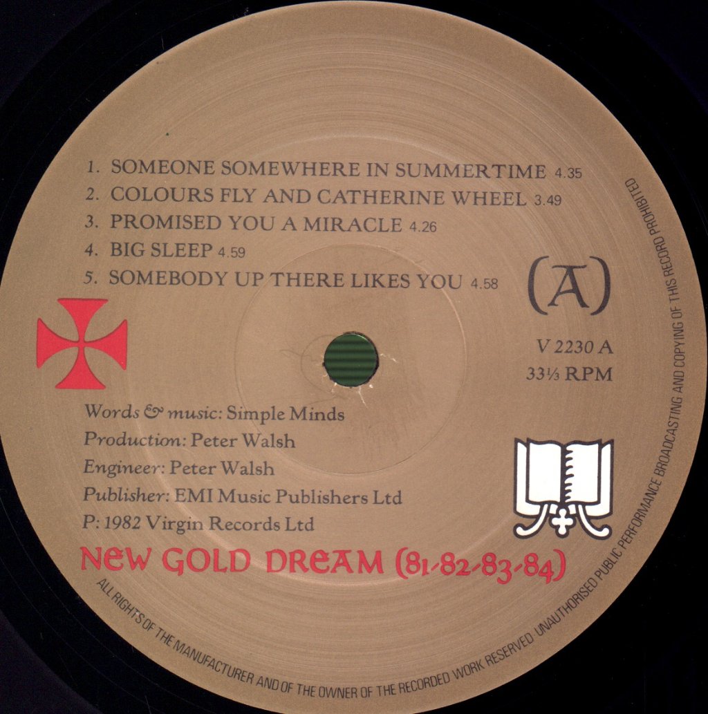 Simple Minds - New Gold Dream - Lp