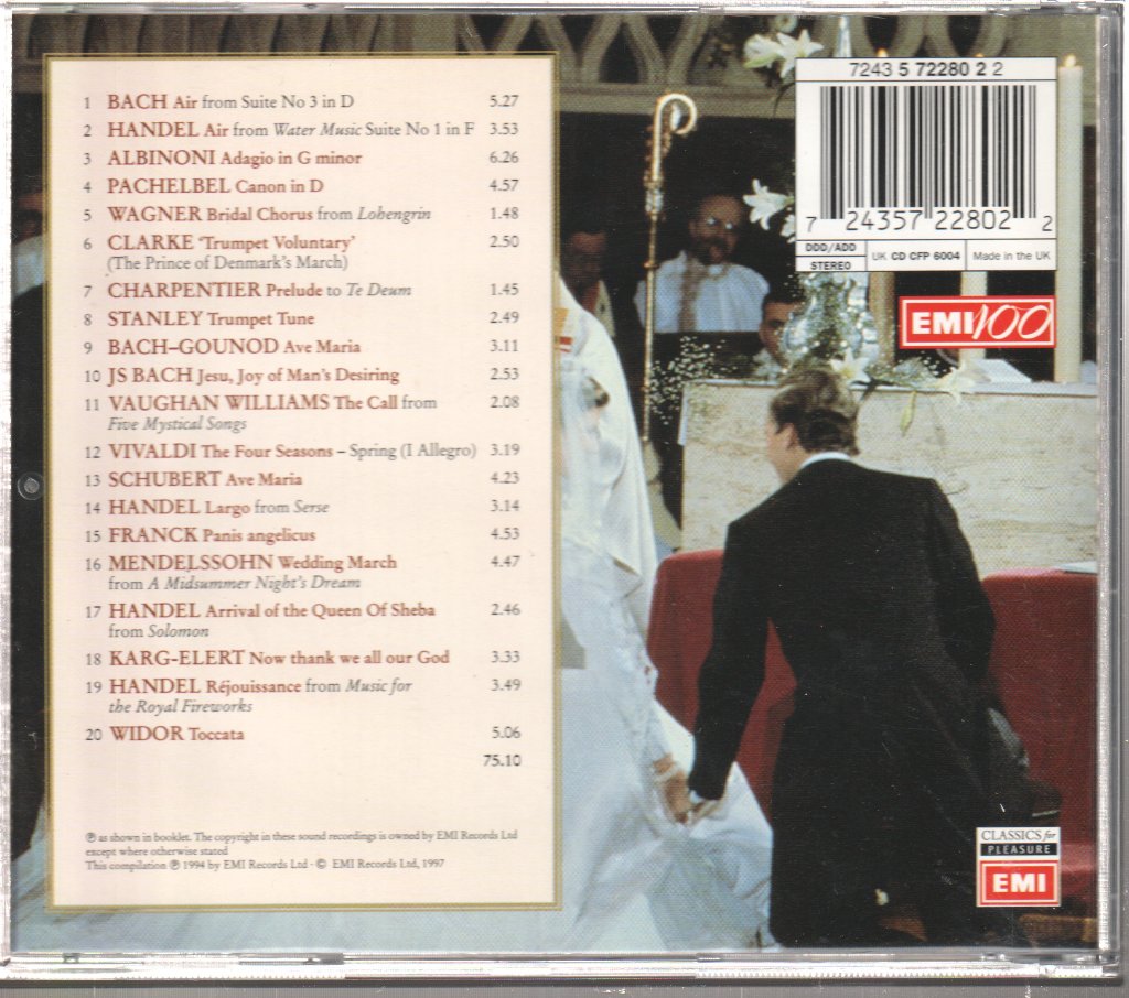 Various - Unforgettable Classics -  Wedding Classics - Cd