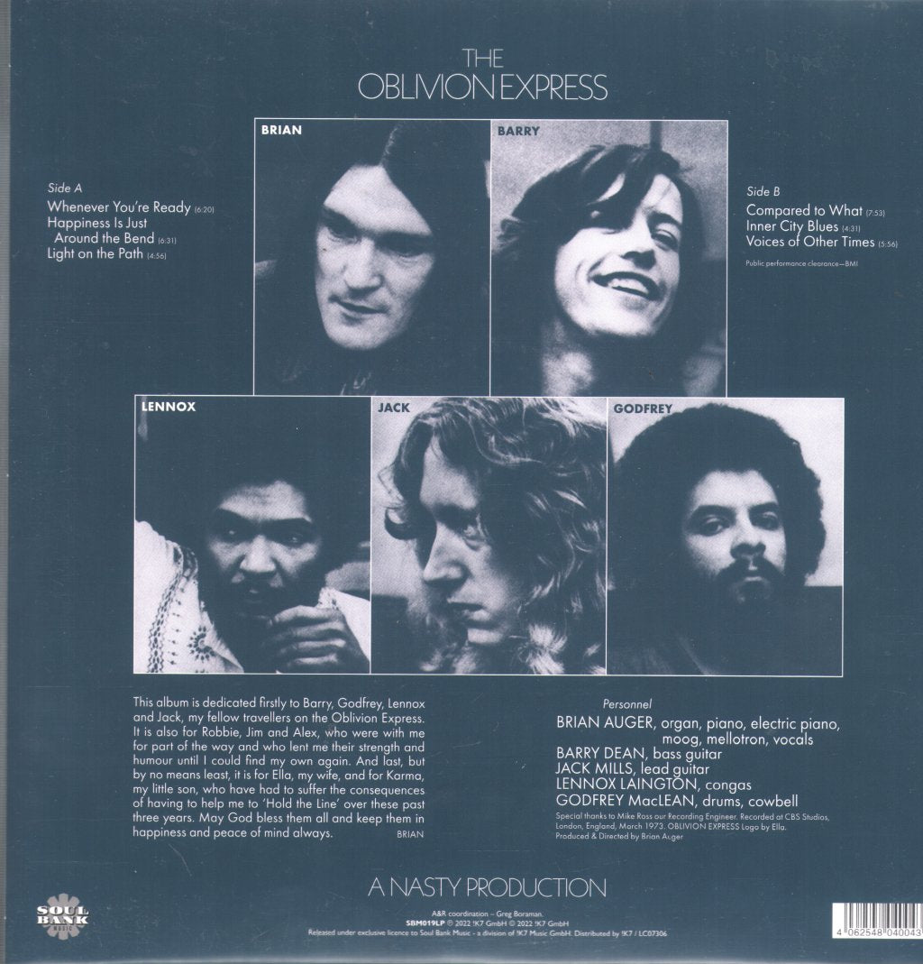 Brian Auger's Oblivion Express - Closer To It! - Lp