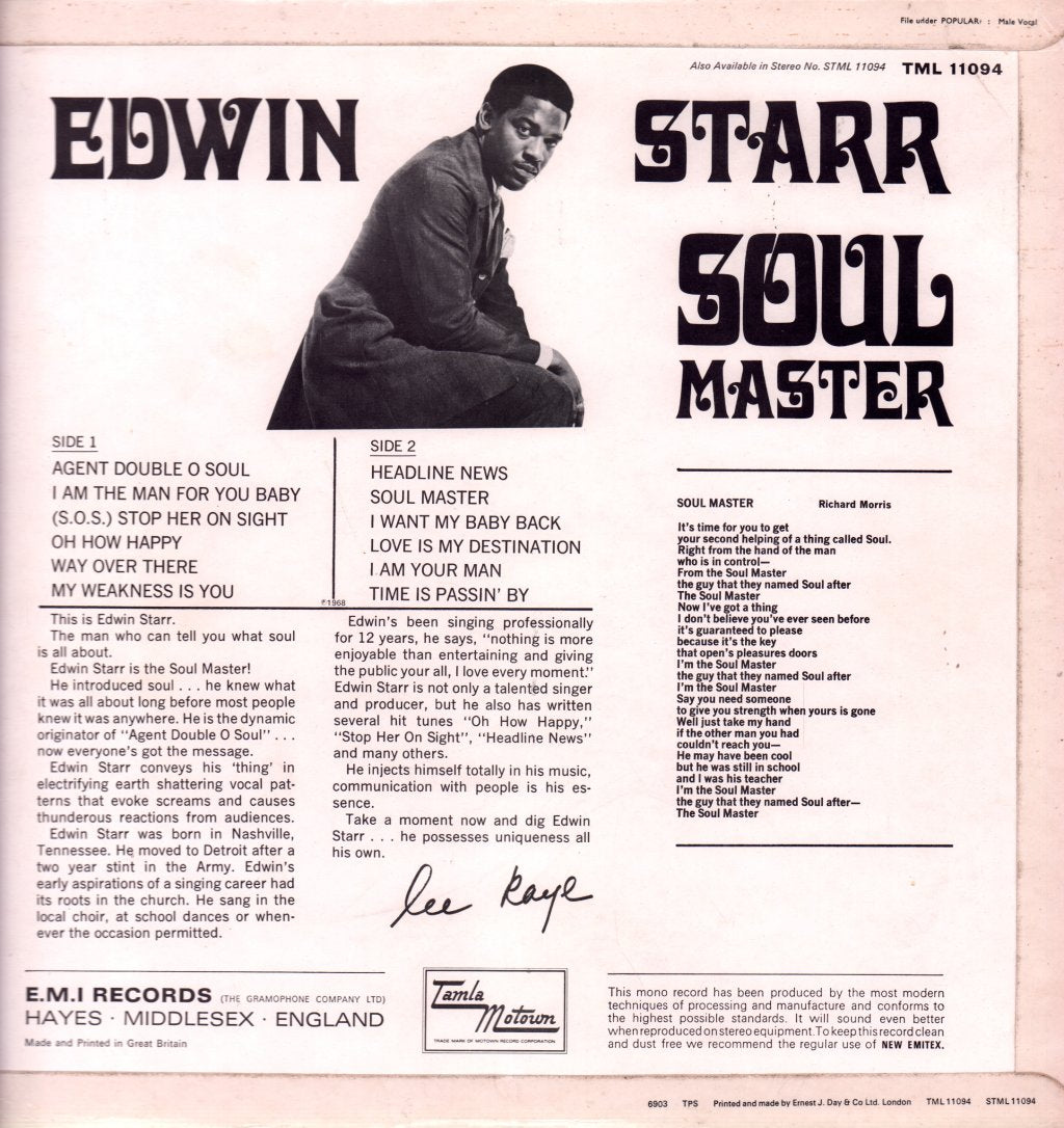 Edwin Starr - Soul Master - Lp