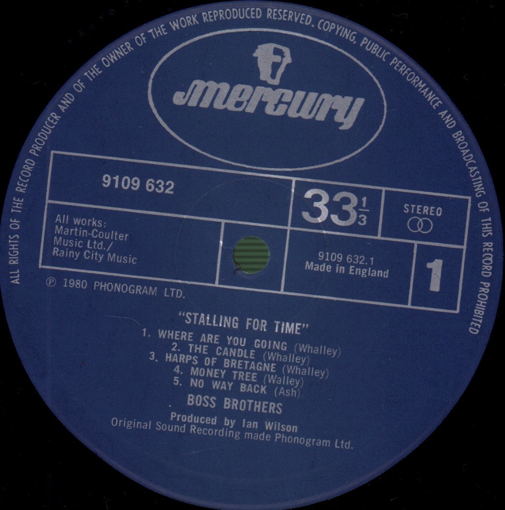 Boss Brothers - Stalling For Time - Lp