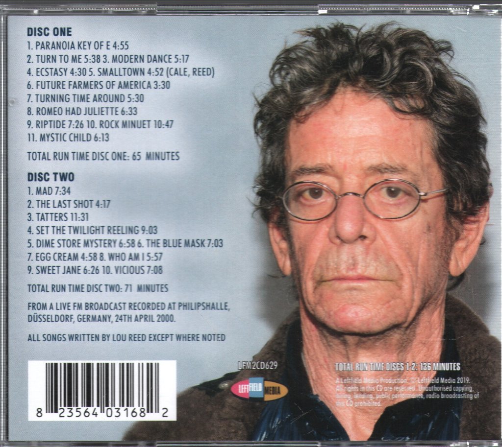 Lou Reed - Dusseldorf 2000 - Double Cd