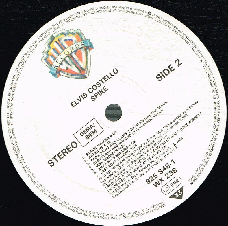 Elvis Costello - Spike - Lp
