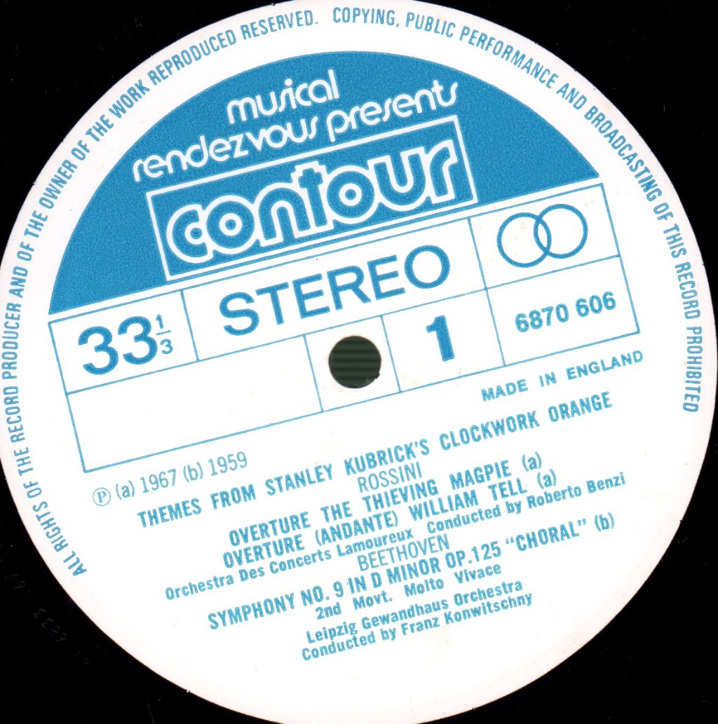 Various Artists - Clockwork Orange (Themes From Stanley Kubrick's Film) - Lp