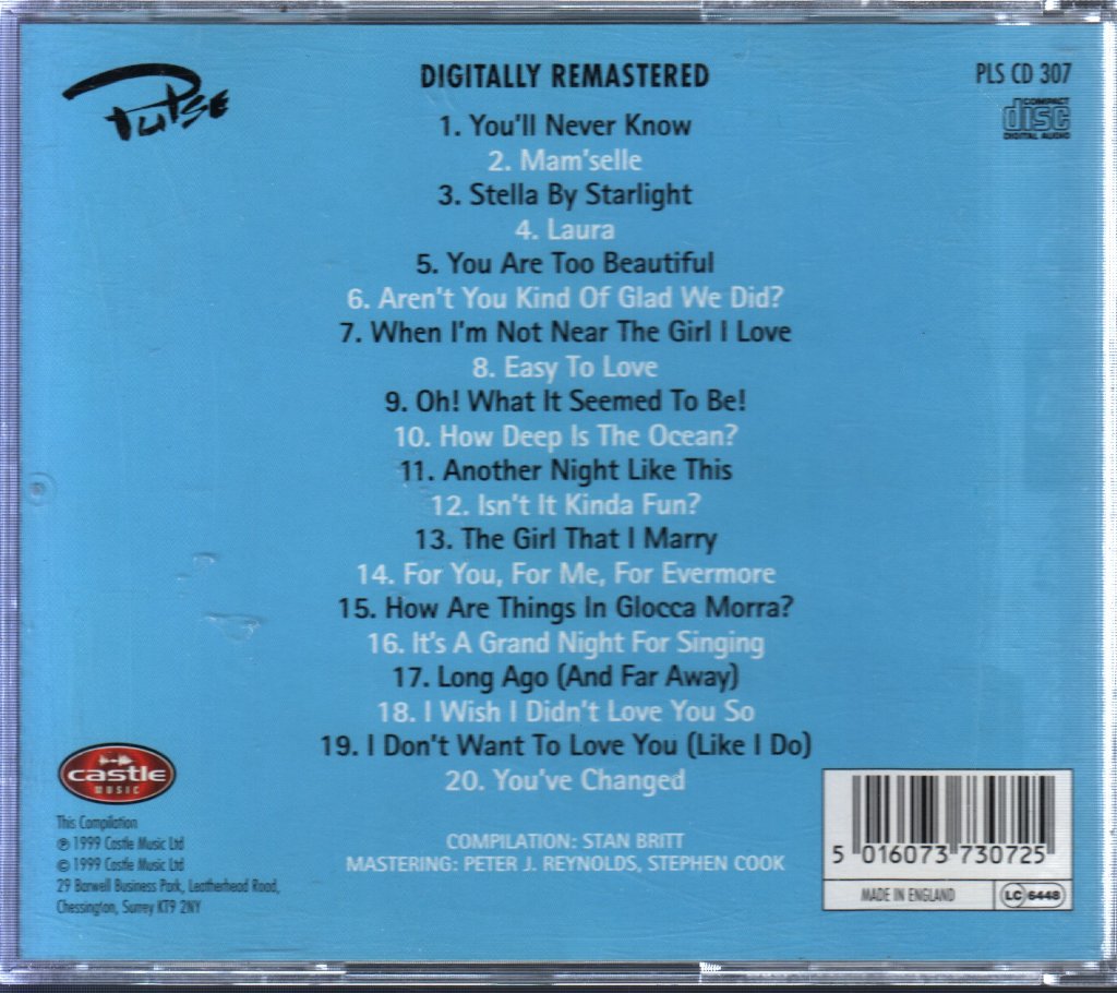 Dick Haymes - Legendary Song Stylist - Cd