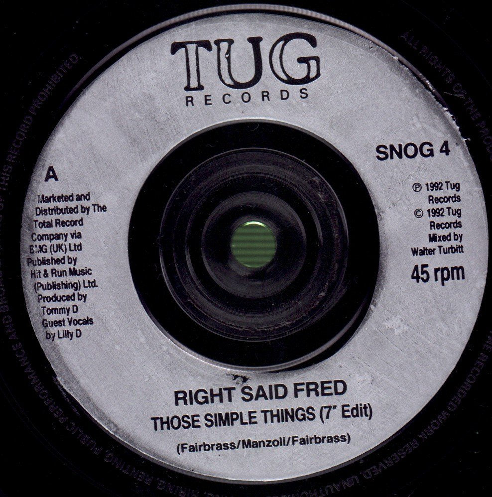 Right Said Fred - Those Simple Things - 7 Inch