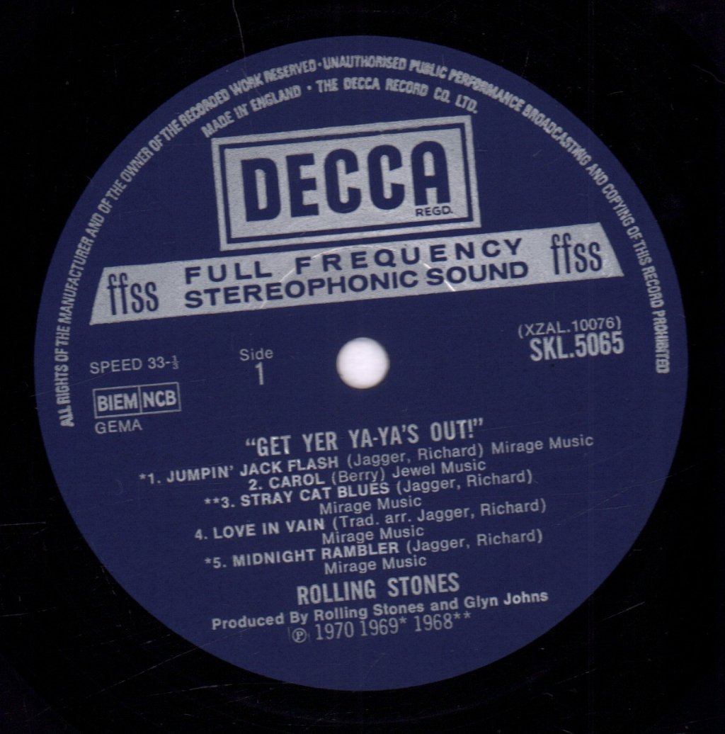 Rolling Stones - Get Yer Ya-Ya's Out - Lp