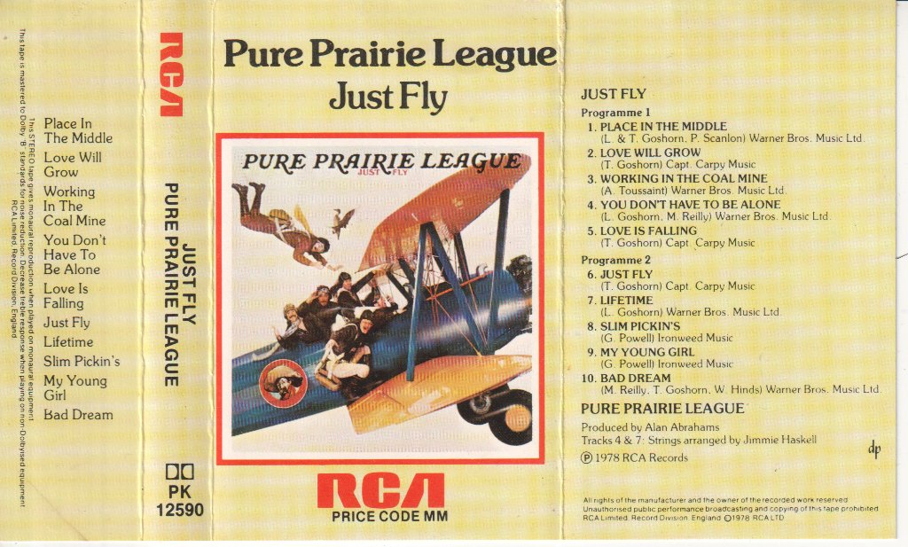 Pure Prairie League - Just Fly - Cassette
