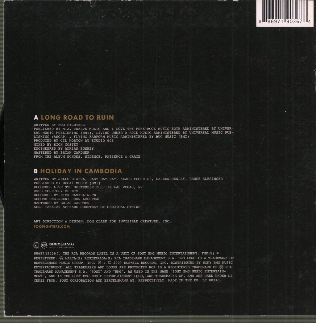 Foo Fighters - Long Road To Ruin - 7 Inch