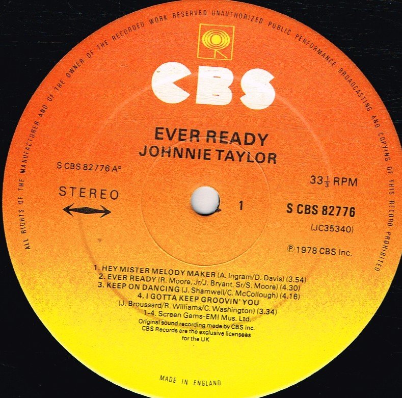 Johnnie Taylor - Ever Ready - Lp