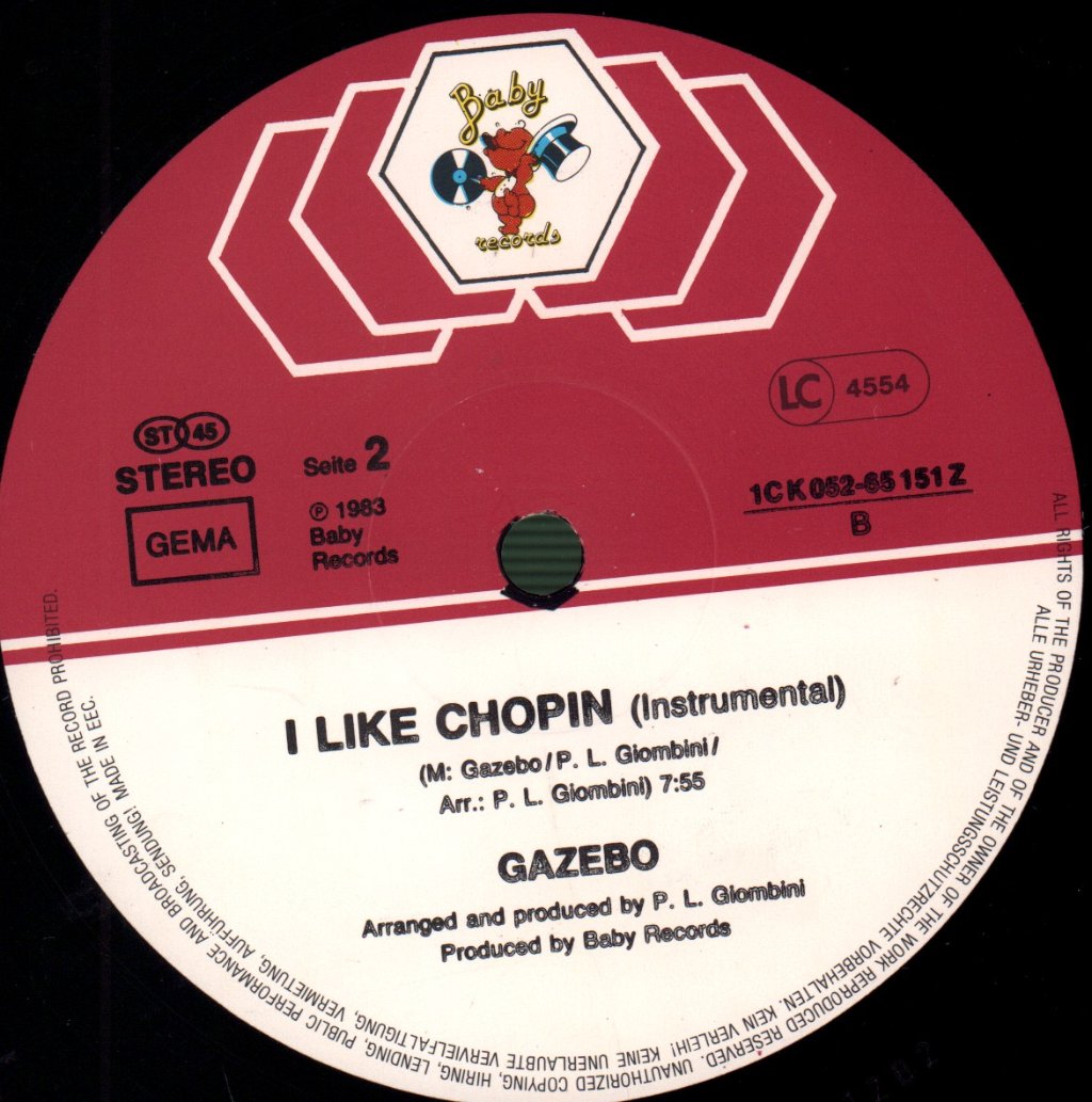Gazebo - I Like Chopin - 12 Inch