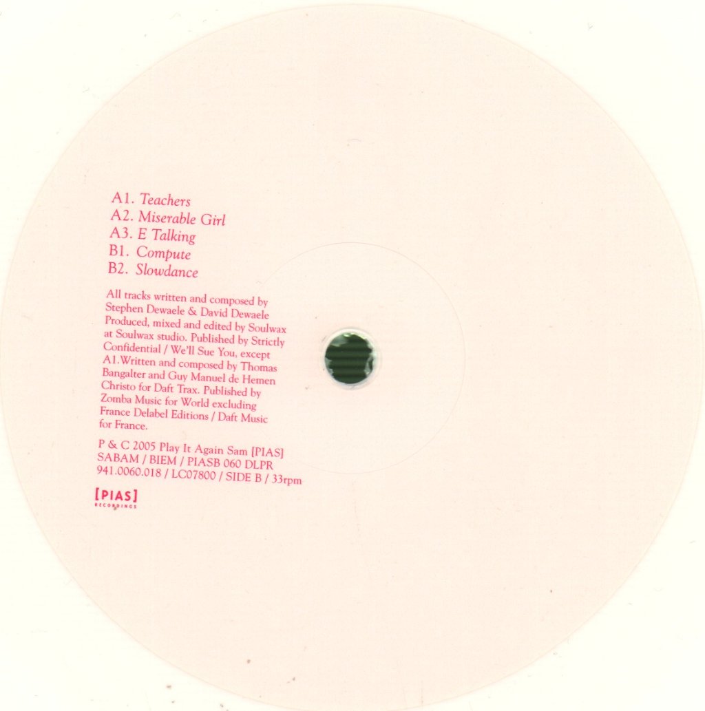 Soulwax - Nite Versions - 12 Inch