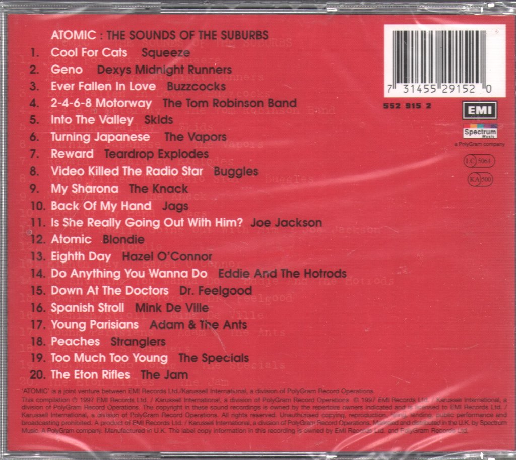 Various Artists - Atomic (The Sounds Of The Suburbs) - Cd