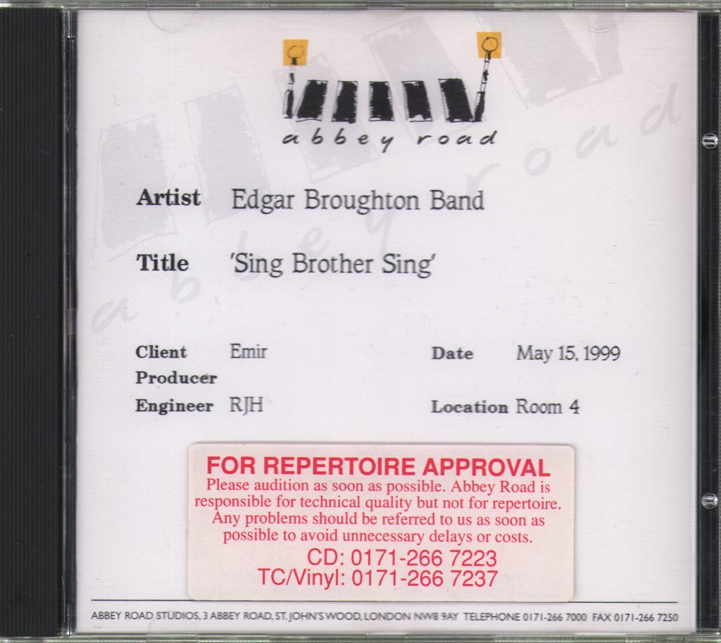 Edgar Broughton Band - Sing Brother Sing - Cdr