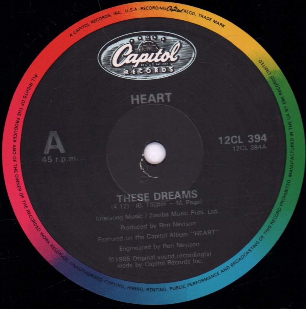 Heart - These Dreams - 12 Inch