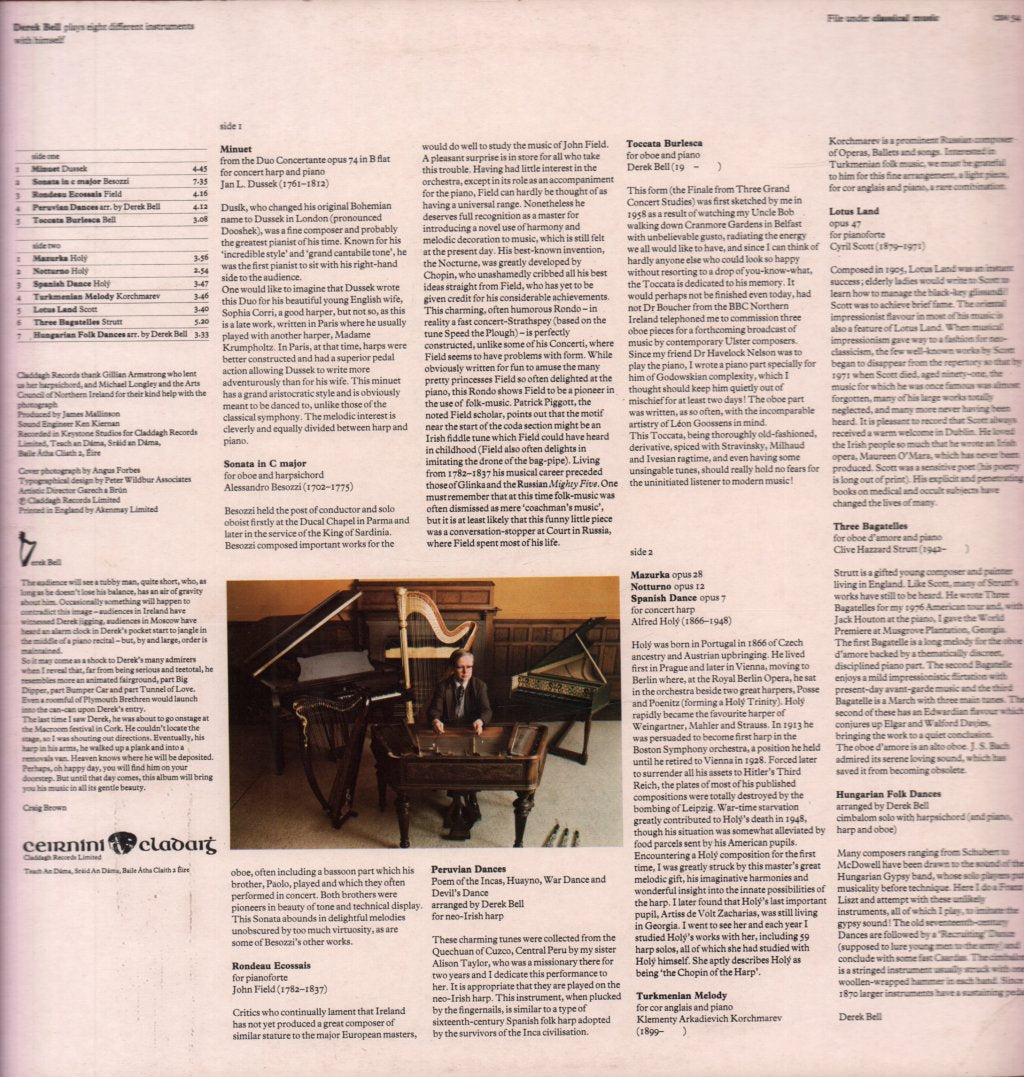 Derek Bell - Plays With Himself - Lp