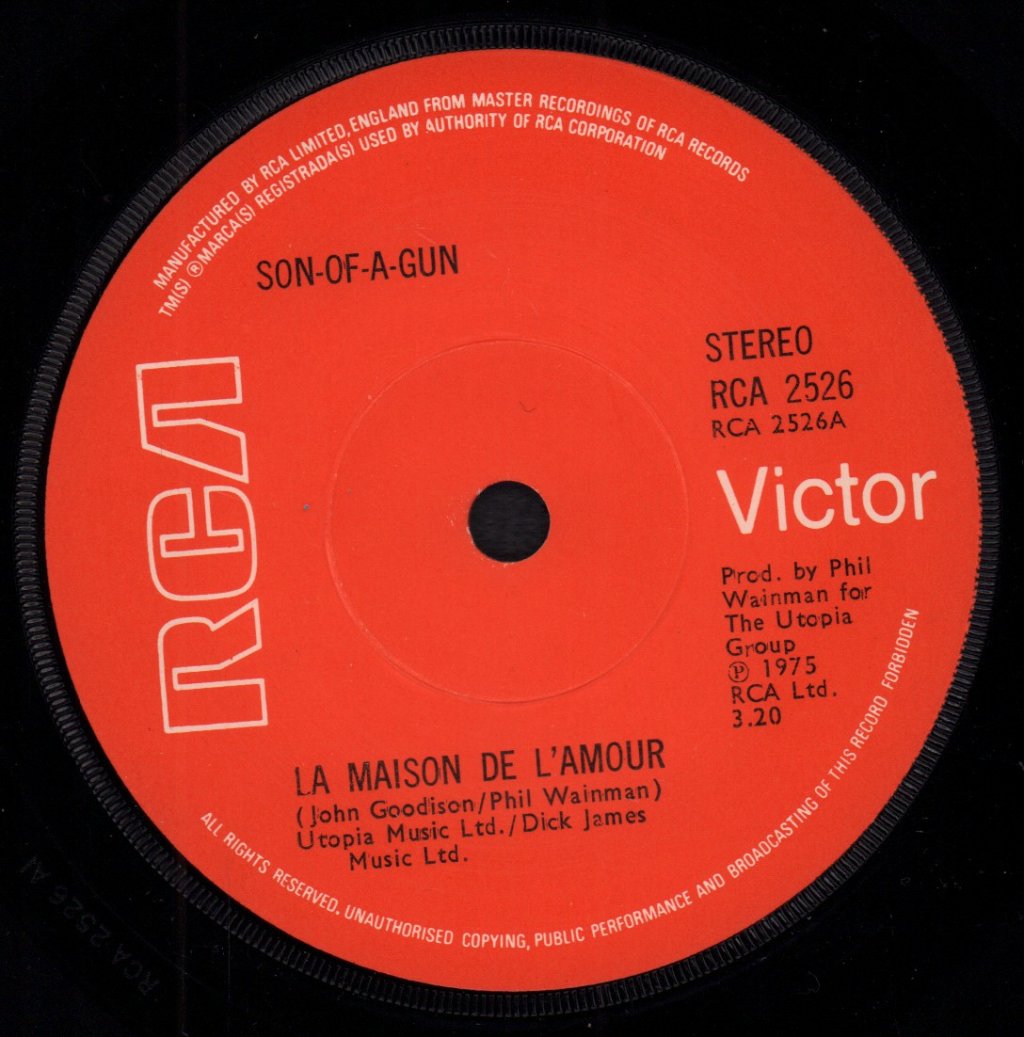 Son Of A Gun - La Maison De L'amour - 7 Inch