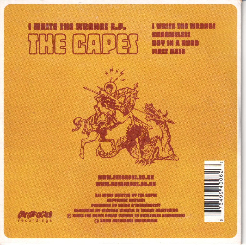 Capes - I Write The Wrongs EP - Cd