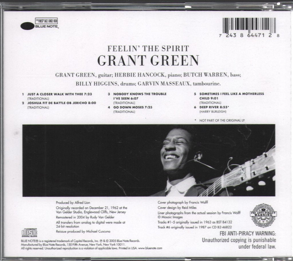 Grant Green - Feelin' The Spirit - Cd