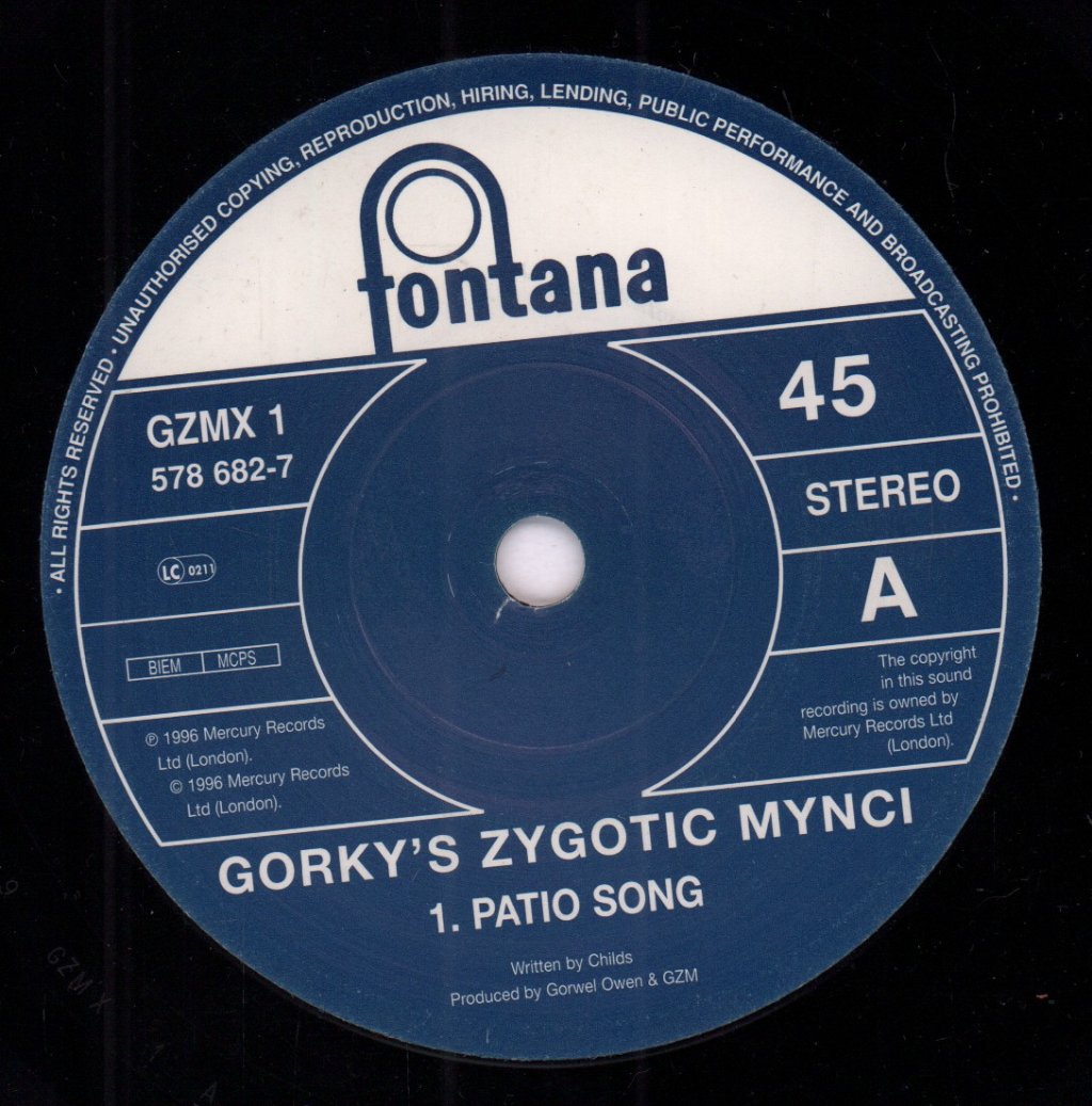 Gorky's Zygotic Mynci - Patio Song - 7 Inch