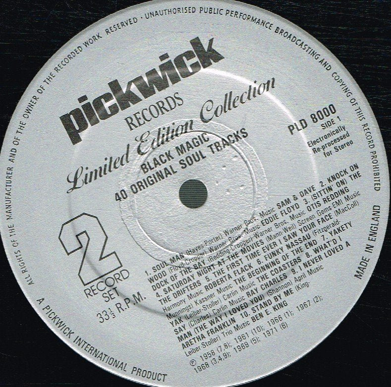 Various Artists - Black Magic (40 Original Soul Tracks) - Double Lp