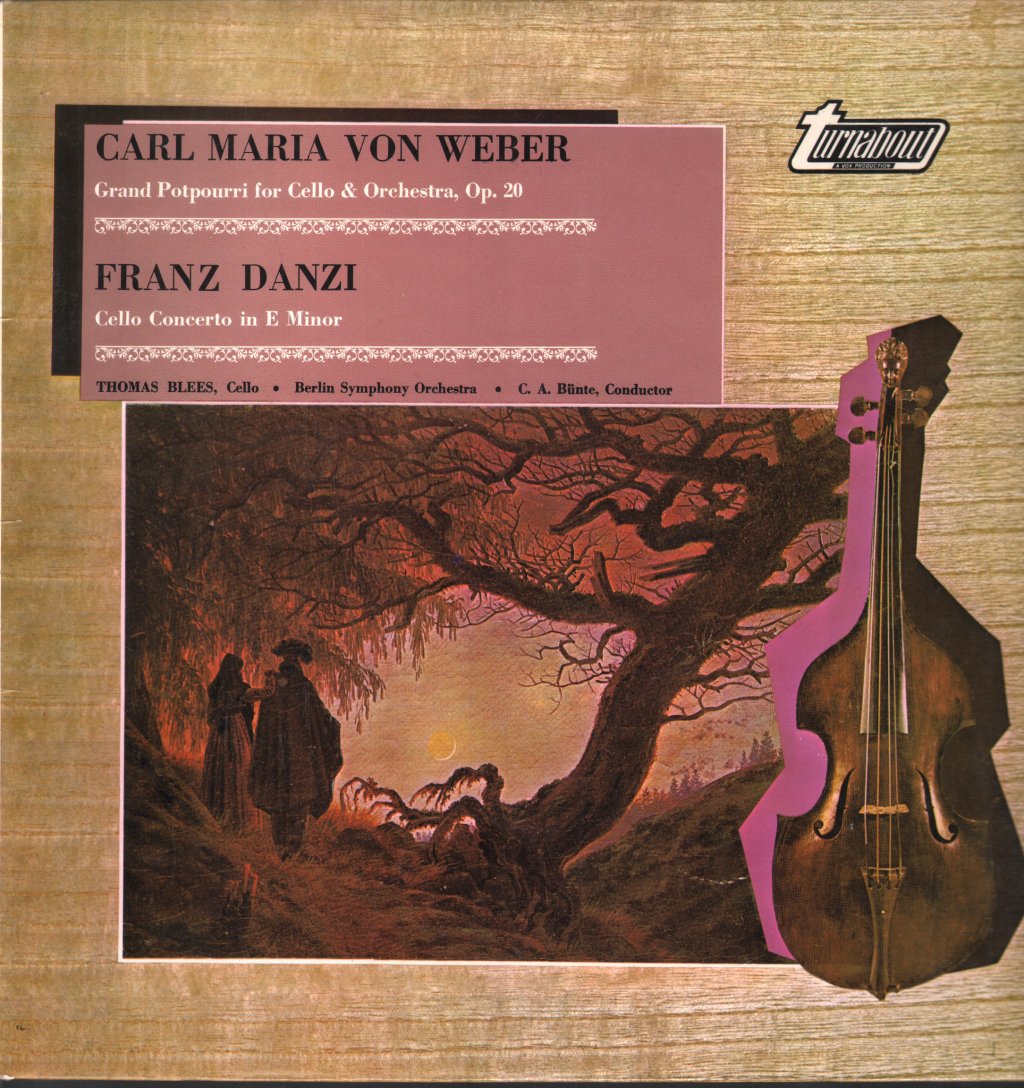 Thomas Blees / Berlin Symphony Orchestra - Carl Maria von Weber - Grand Potpourri For Cello & Orchestra, Op. 20 / Franz Danzi - Cello Concerto In E Minor - Lp
