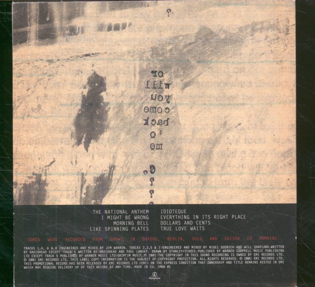 Radiohead - I Might Be Wrong - Live Recordings - Cd
