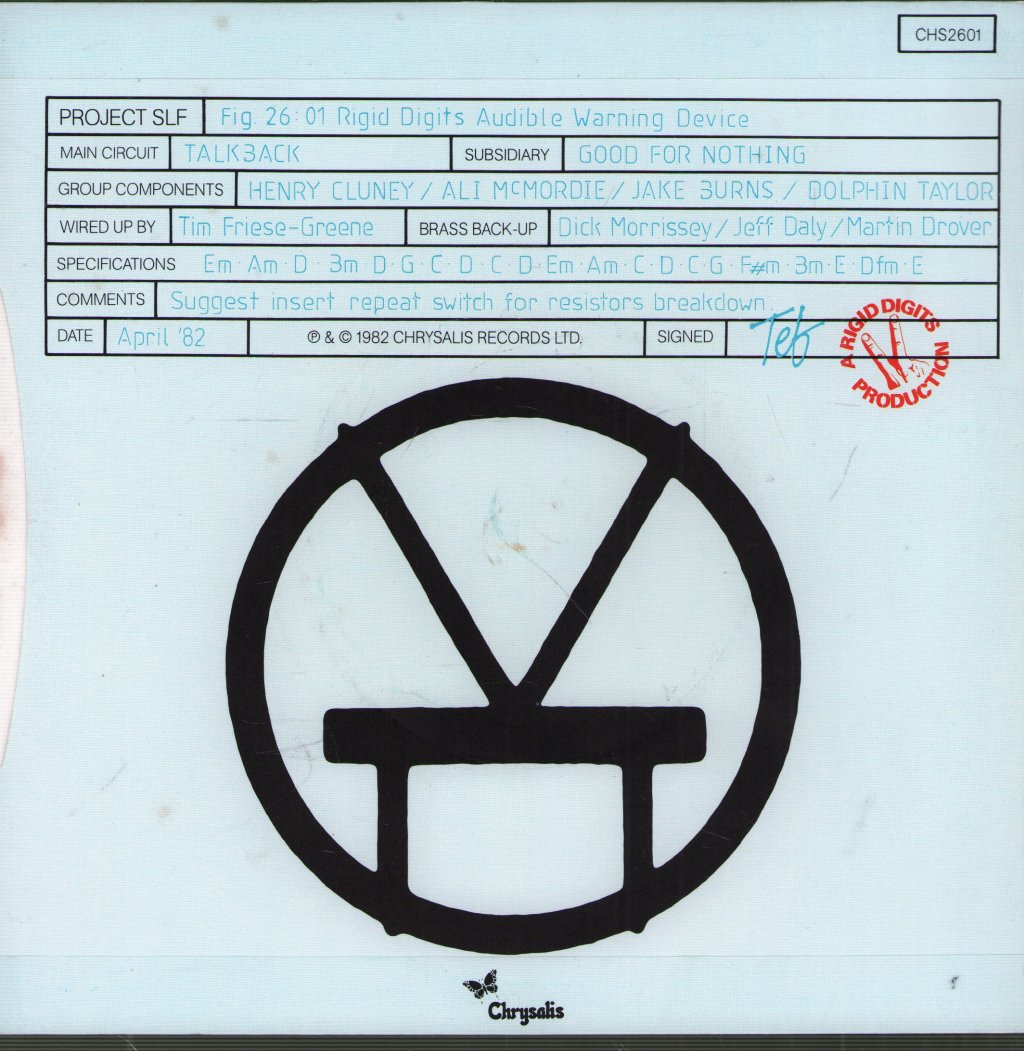 Stiff Little Fingers - Talkback - 7 Inch