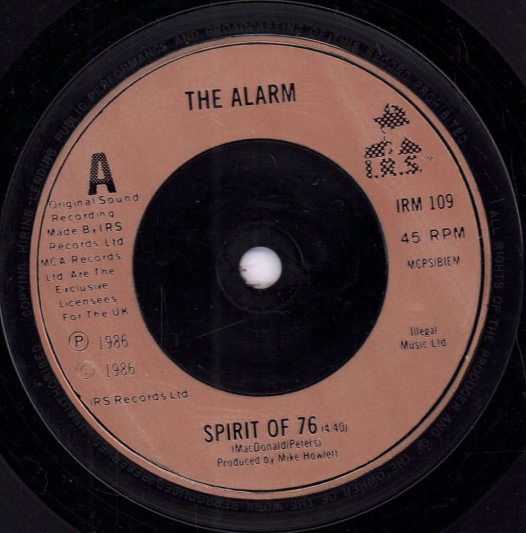 Alarm - Spirit Of 76 - 7 Inch