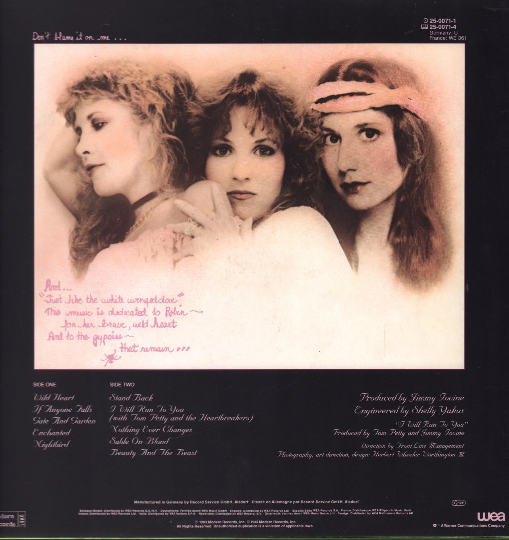 Stevie Nicks - Wild Heart - Lp