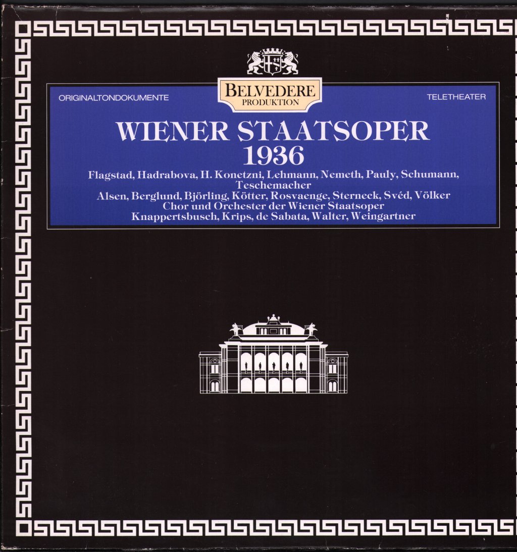 Various Artists - Wiener Staatsoper 1936 - Lp