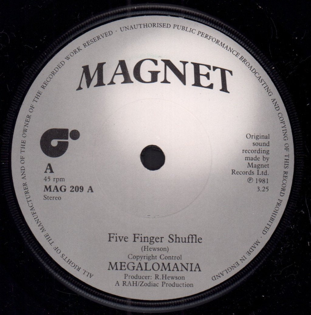 Megalomania - Five Finger Shuffle - 7 Inch