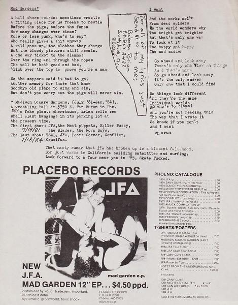 J.F.A. - Mad Garden E.P. - 12 Inch