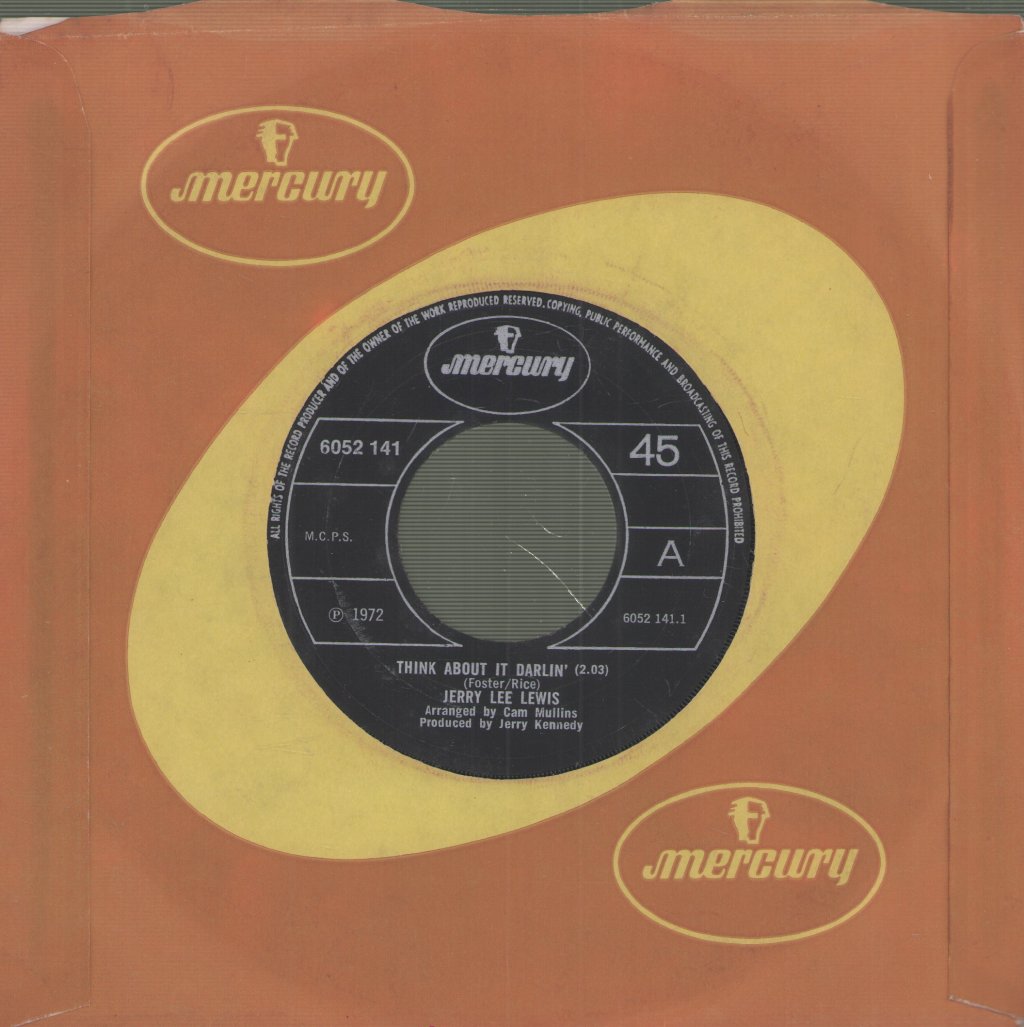 Jerry Lee Lewis - Chantilly Lace/think about it darlin' - 7 Inch