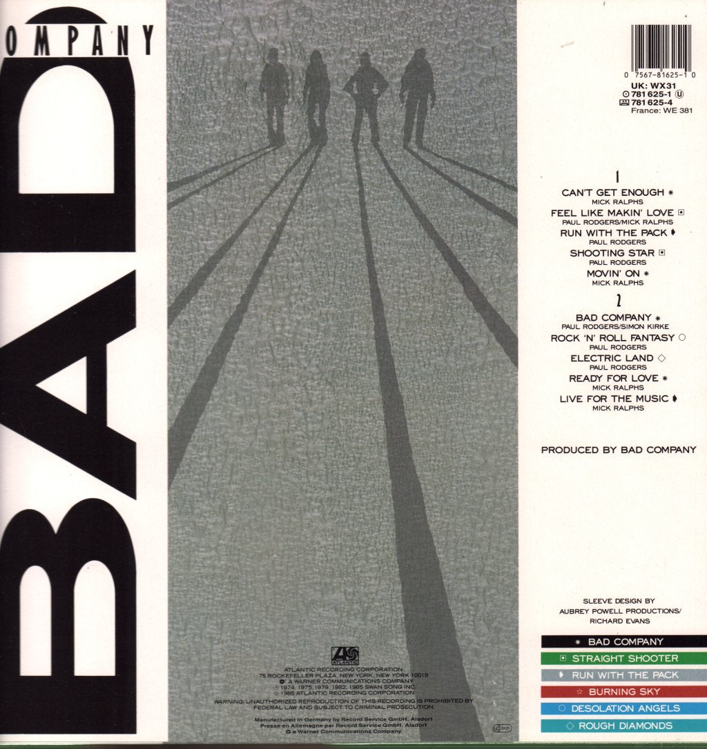 Bad Company - 10 From 6 - Lp