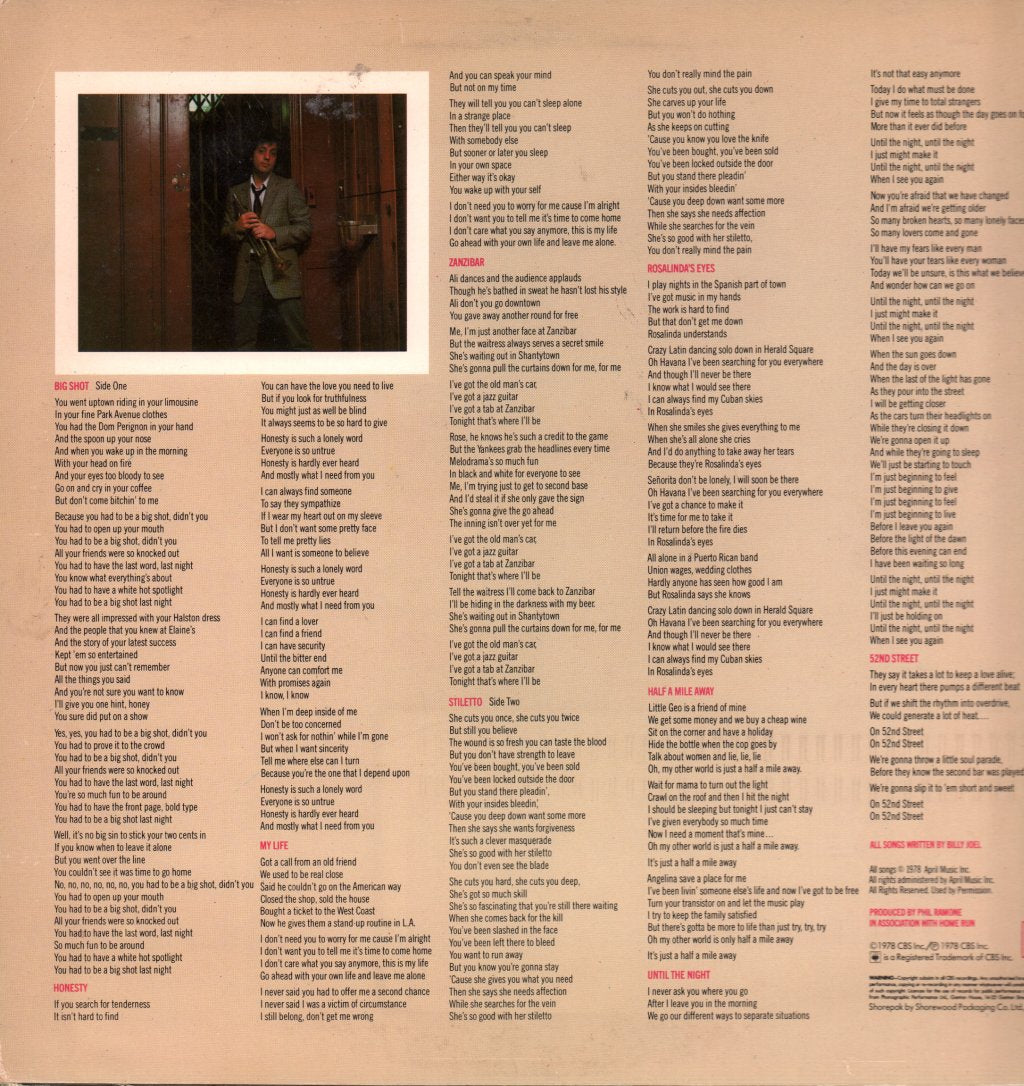Billy Joel - 52Nd Street - Lp