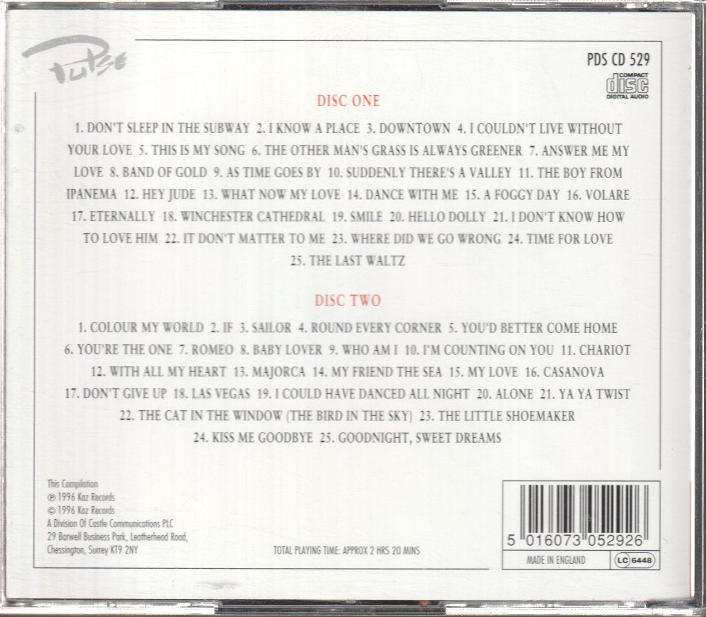 Petula Clark - Downtown: The Best Of Petula Clark - Double Cd