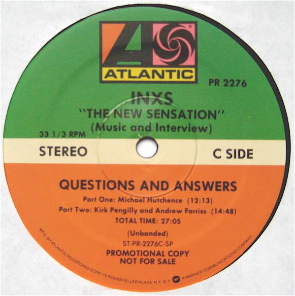 INXS - New Sensation Music & Interview - Double 12 Inch