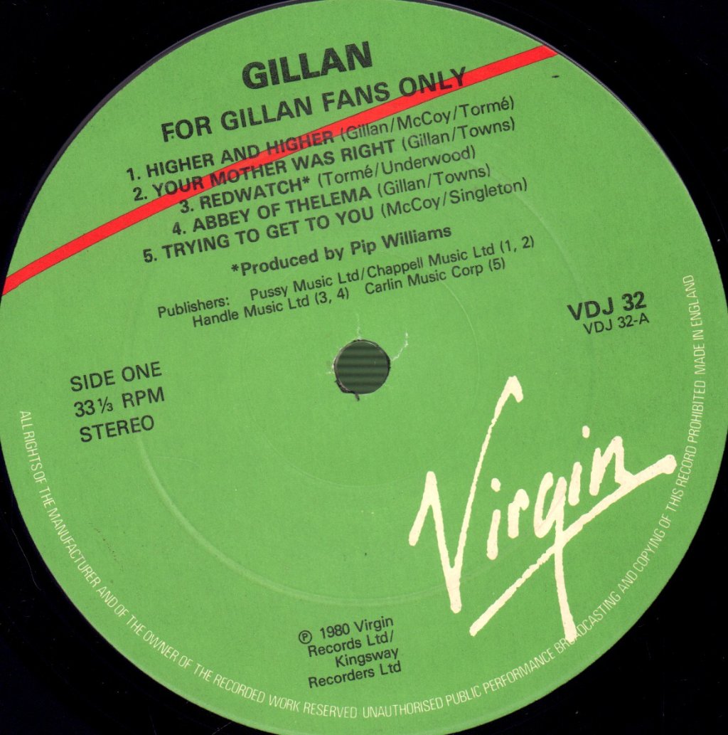 Gillan - Glory Road - Double Lp