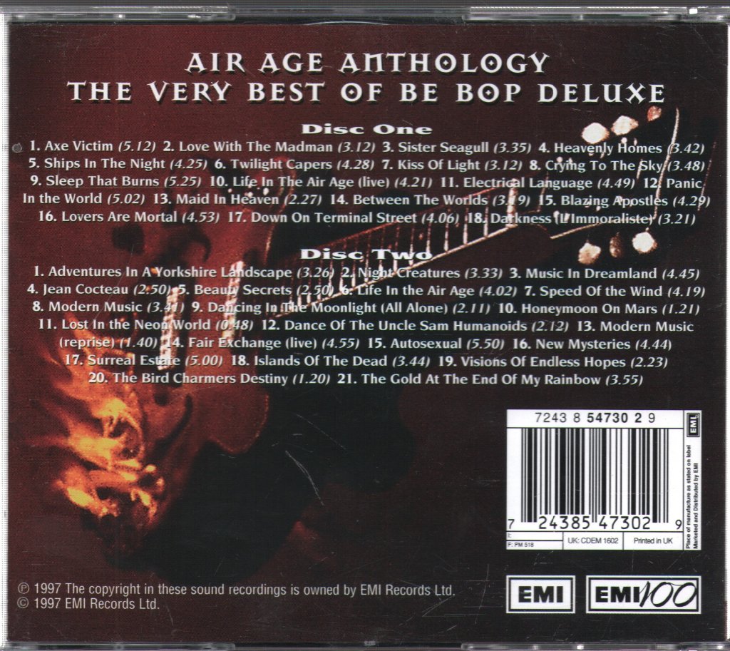 Be Bop Deluxe - Air Age Anthology (The Very Best Of Be Bop Deluxe) - Double Cd
