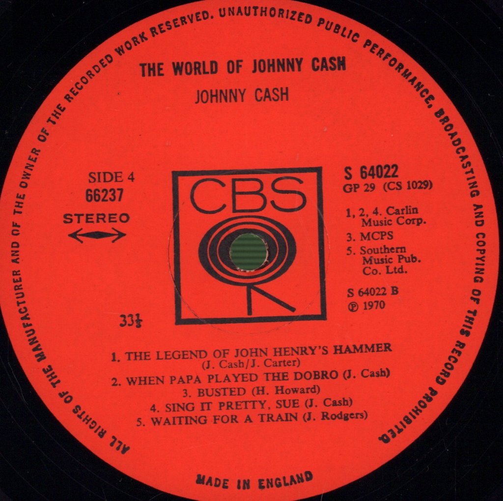 Johnny Cash - World Of Johnny Cash - Double Lp