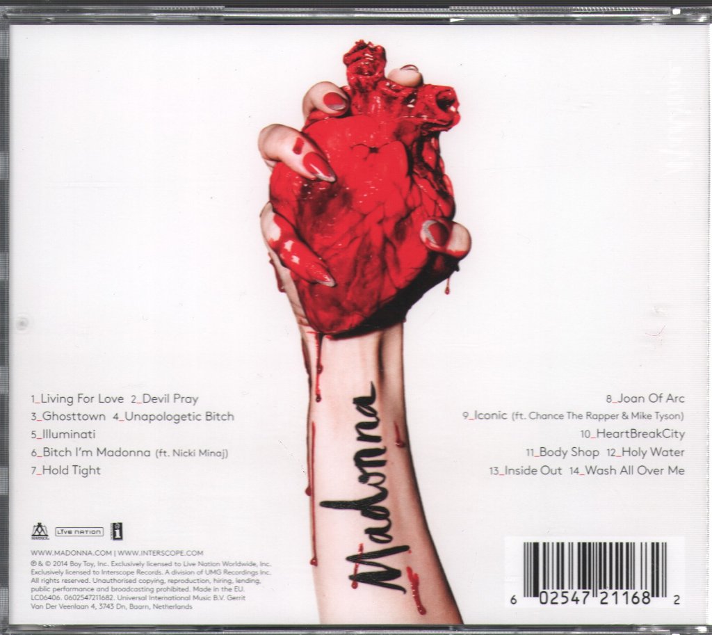 Madonna - Rebel Heart - Cd