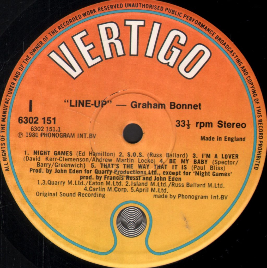 Graham Bonnet - Line-Up - Lp