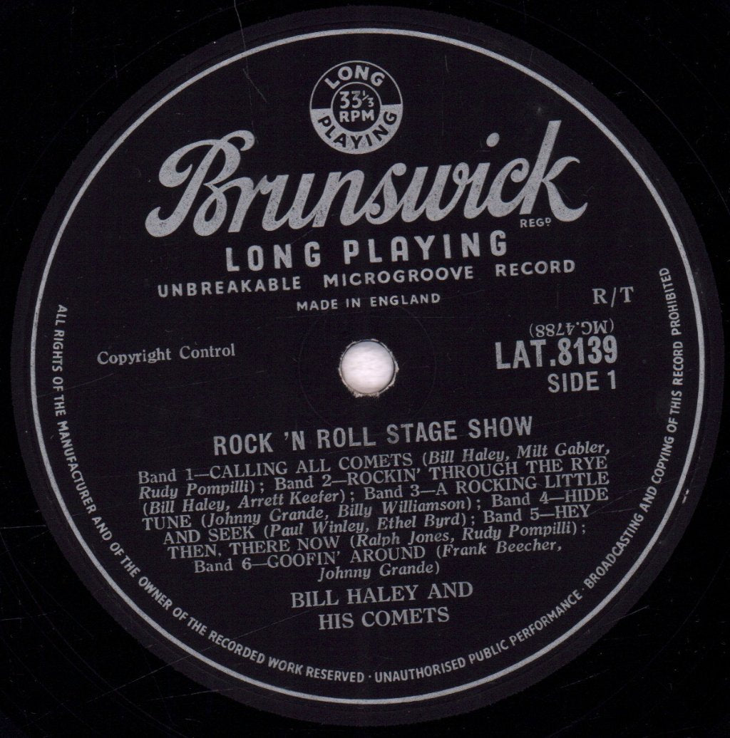Bill Haley And His Comets - Rock N Roll Stage Show - Lp