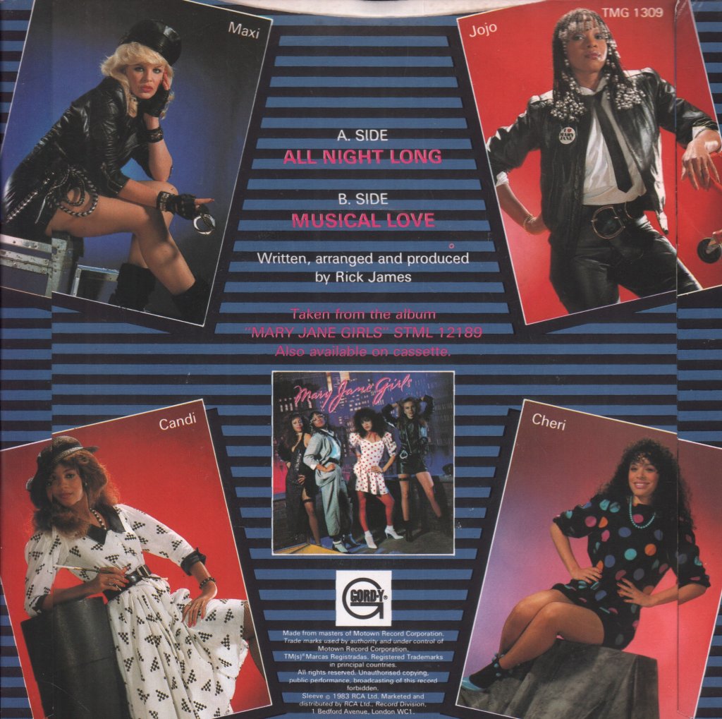 Mary Jane Girls - All Night Long - 7 Inch